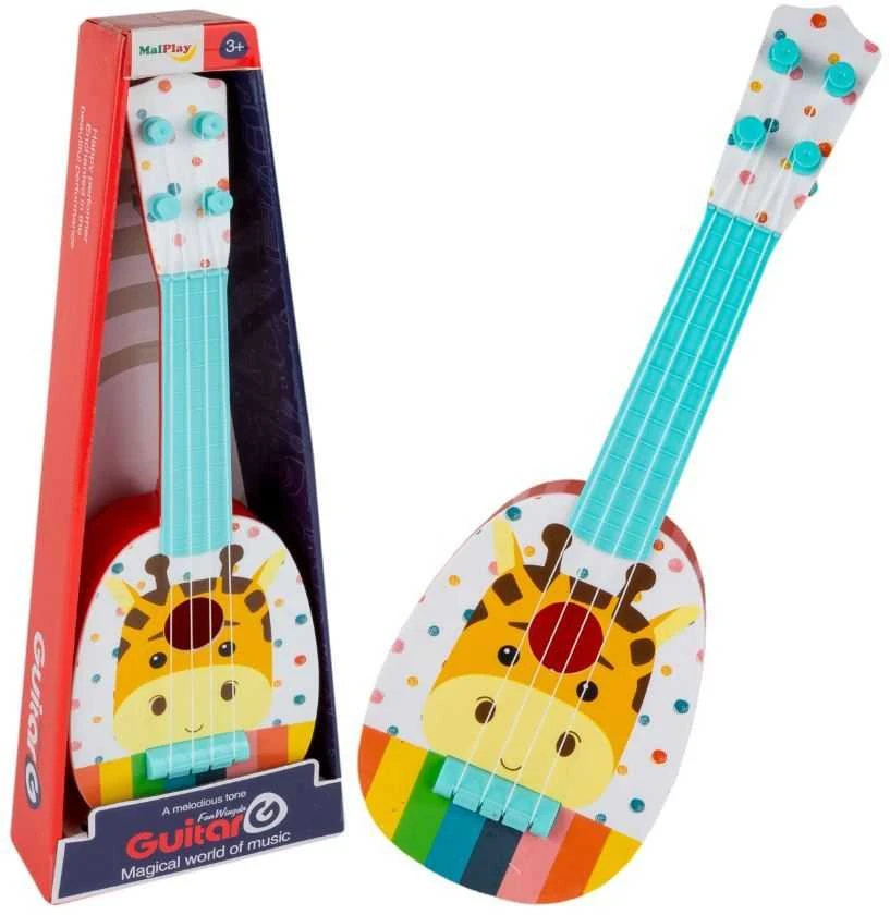 Malplay Vaikiška gitara 36 cm Žirafa