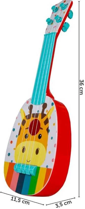 Malplay Vaikiška gitara 36 cm Žirafa