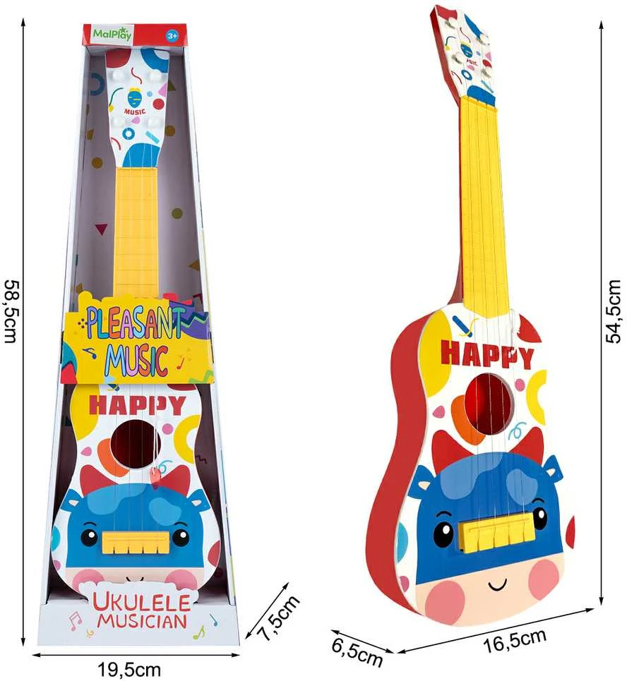 Malplay Gitara vaikiška, ilgis 54 cm.