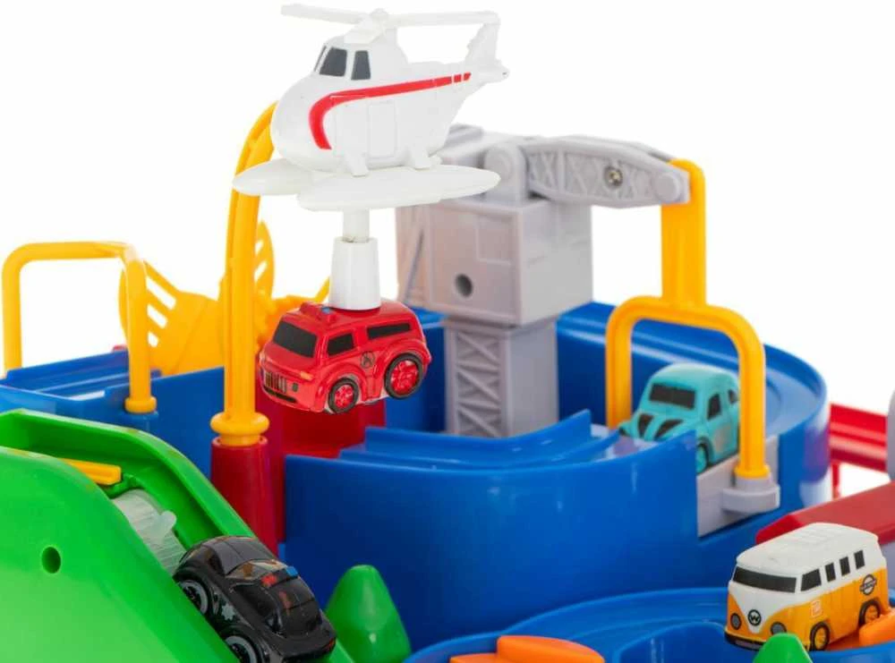Ikonka Interaktyvi žaislinė automobilių trasa