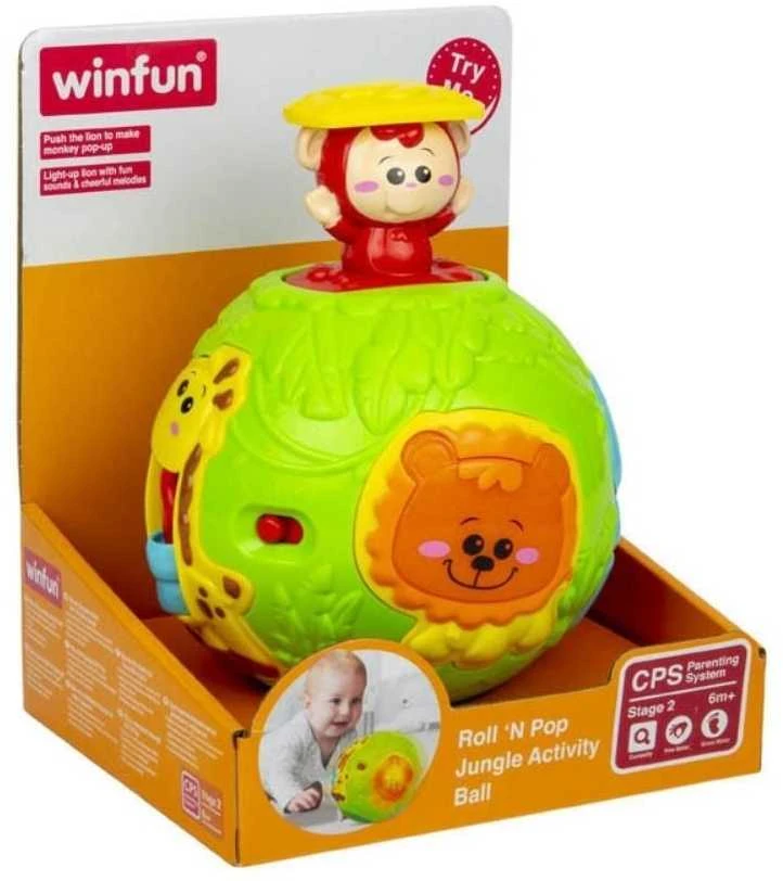 Smily Džiunglių veiklos kamuolys Winfun Roll 'N Pop