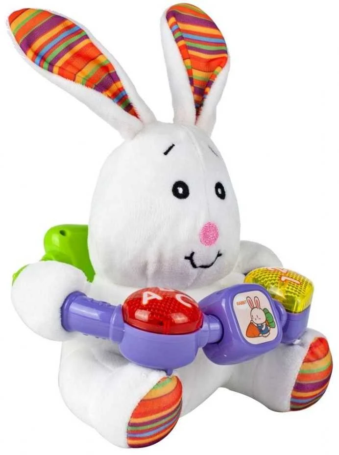 Malplay Minkštas žaislas Interaktyvus pliušinis zuikis, 20 cm