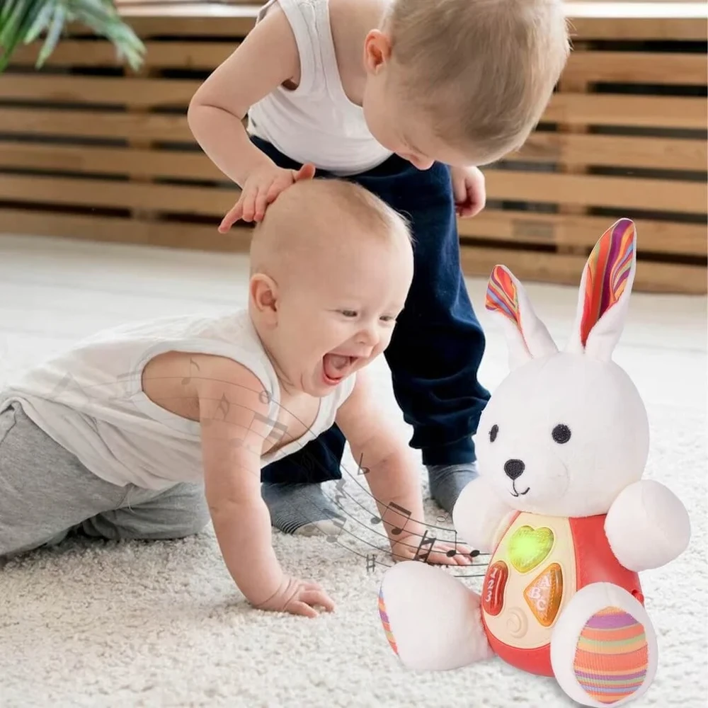 Malplay Interaktyvus pliušinis zuikutis su šviesa ir garsu