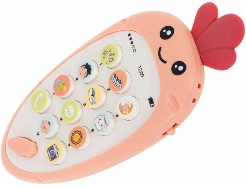 Interaktyvus žaislinis telefonas Morka (raudona)