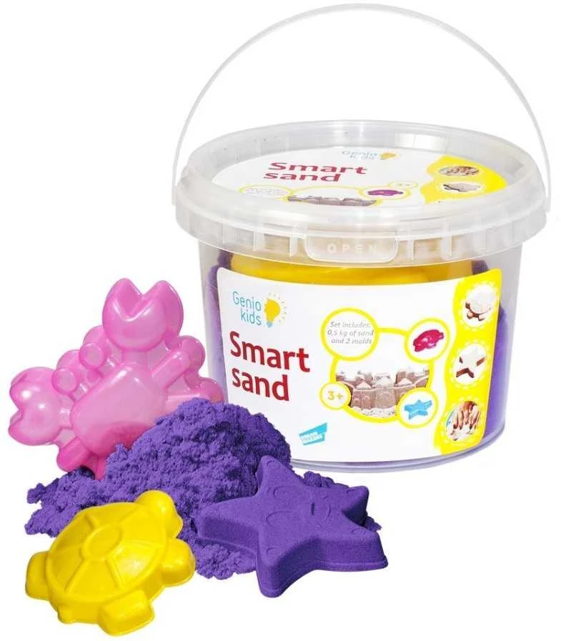 Išmanus kinetinis smėlis 0.5kg (rožinis)