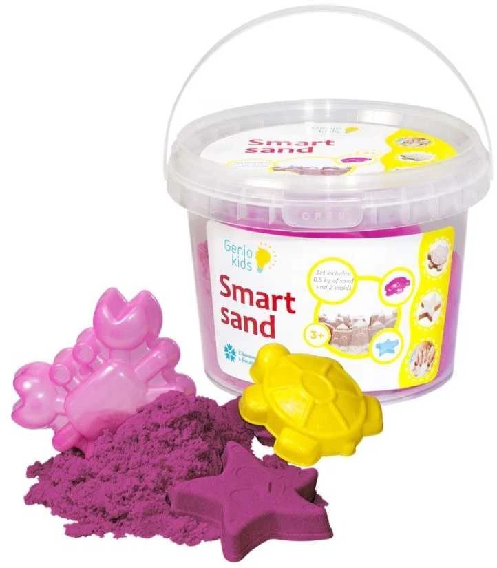 Išmanus kinetinis smėlis 0.5kg (rožinis)