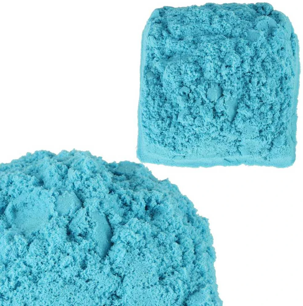 KIK Kinetinis smėlis 1kg maišelyje, mėlynos spalvos