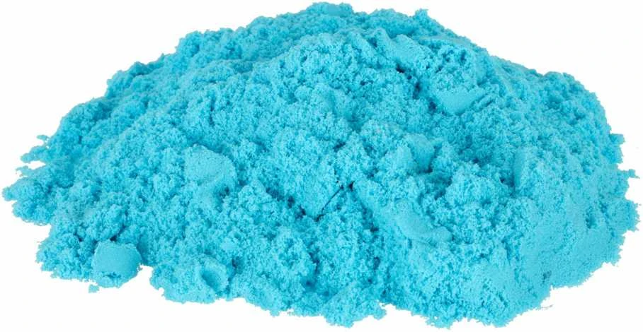 Kinetinis smėlis kibirėlyje 1kg melės mėlynos spalvos