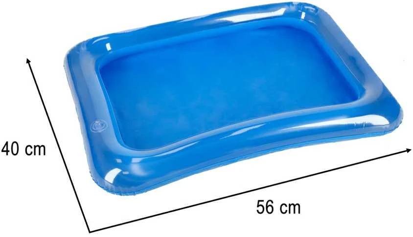 Kinetinis smėlis kibirėlyje 1kg melės mėlynos spalvos