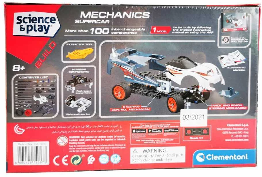 Clementoni konstruktorius "Mechanical Labs - "SUPERCAR"