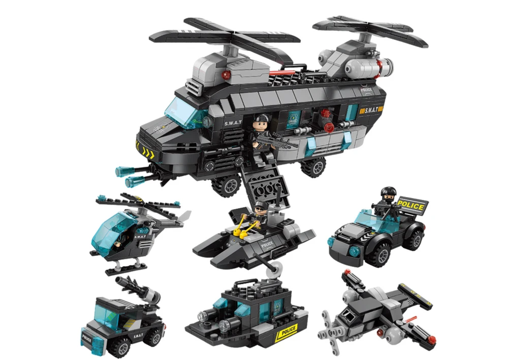 Lean Toys Konstruktorius su Specialiųjų Tarnybų Motyvu, 456 detalės