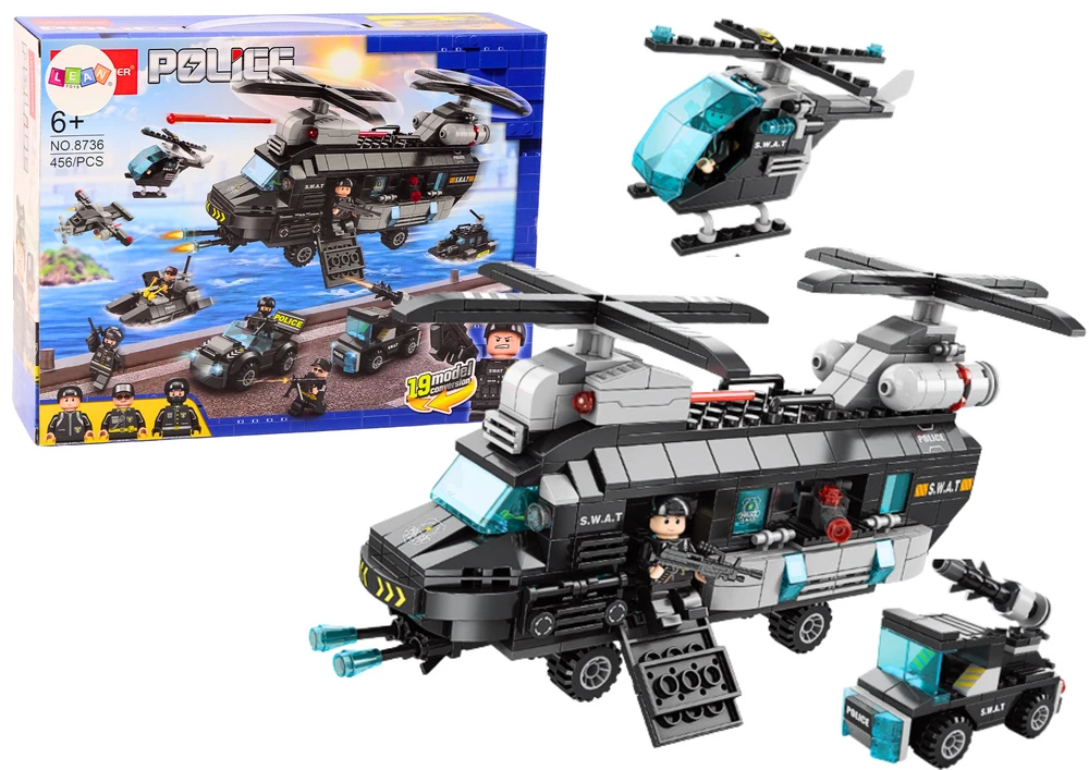 Lean Toys Konstruktorius su Specialiųjų Tarnybų Motyvu, 456 detalės