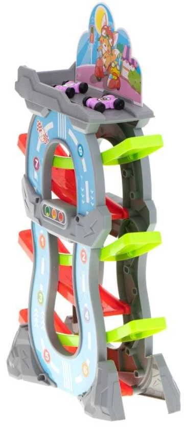 Huabiao Toys Krentančių mašinėlių rinkinys 5 aukštai, 8 mašinėlės