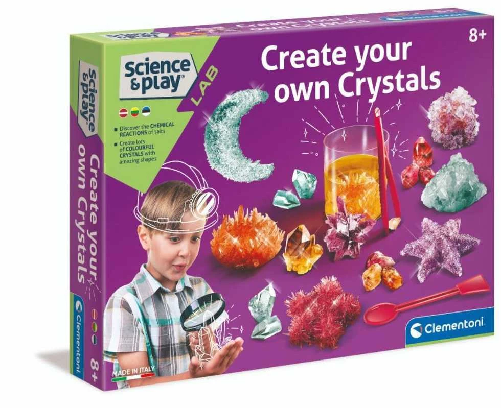 CLEMENTONI SCIENCE mokslinis rinkinys Cristals (LT, LV, EE), 50369
