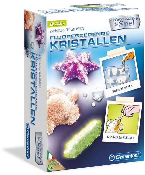 CLEMENTONI rinkinys Mini Fluo Kristalai, 50575