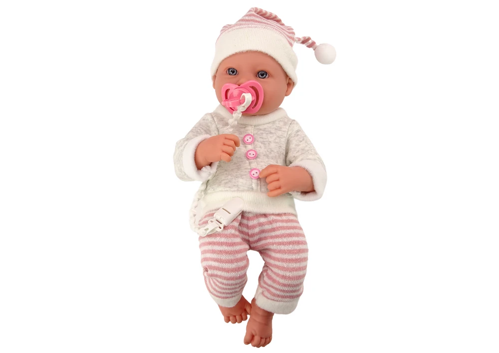 Lean Toys Lėlė su megztiniu ir aksesuarais