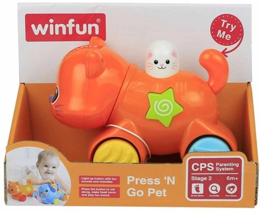 Interaktyvus žaislas Smily Play Press N Go Kitten