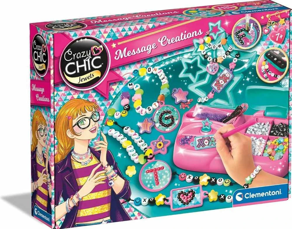 Clementoni Crazy Chic kūrybinis apyrankių rinkinys "Message Creations"