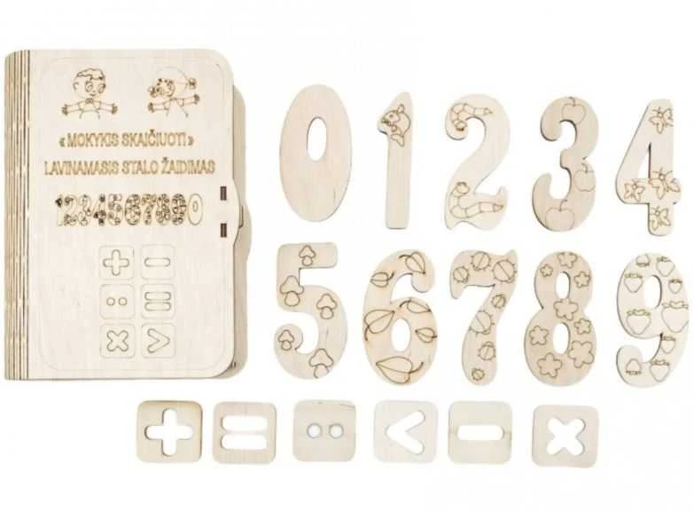 Lavinamasis stalo žaidimas - Mokomės skaičiuoti