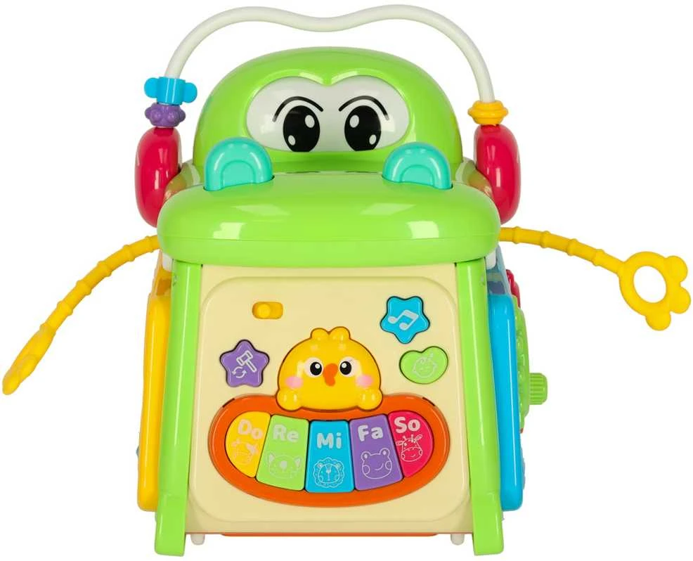 Mokomasis rūšiavimo kubas su pianinu 4in1