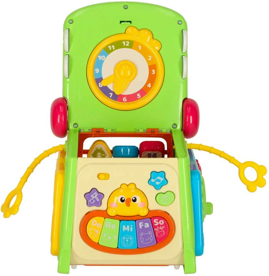 Mokomasis rūšiavimo kubas su pianinu 4in1