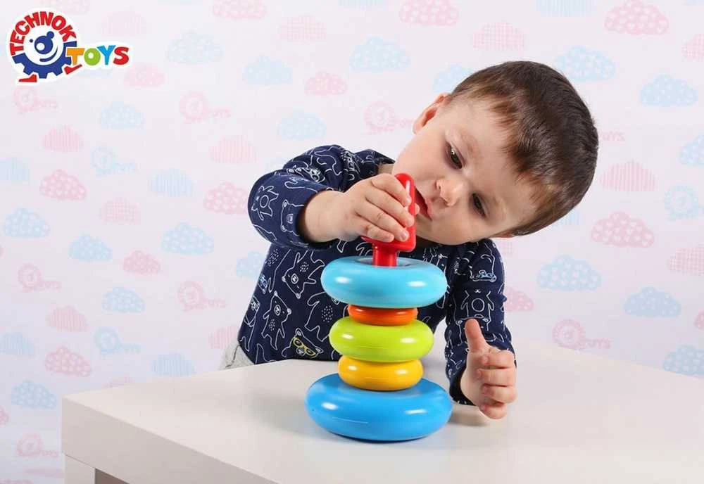 Technok Lavinamoji žiedų piramidė 20 cm aukščio