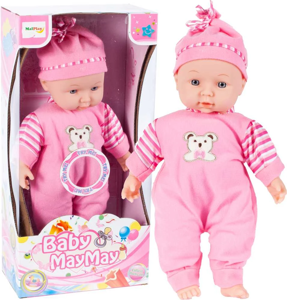 Malplay Lėlė kūdikis minkštu kūnu, 34 cm