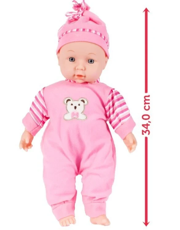 Malplay Lėlė kūdikis minkštu kūnu, 34 cm