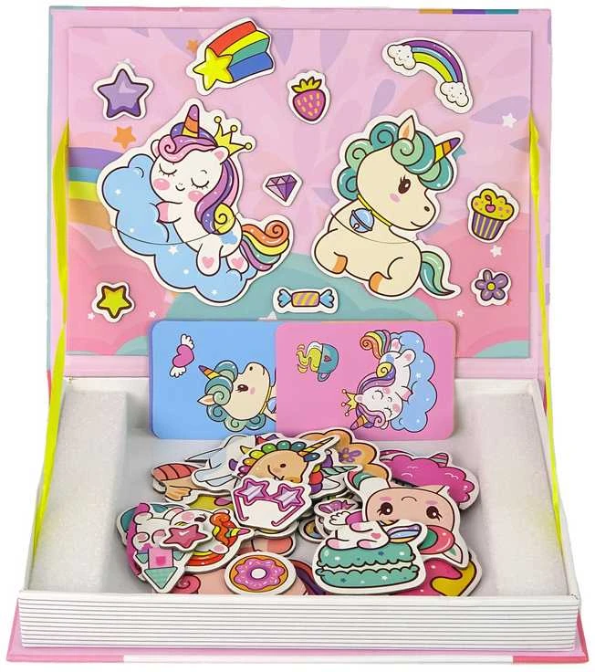 Lean Toys Magnetinė dėlionė „Vienaragis“