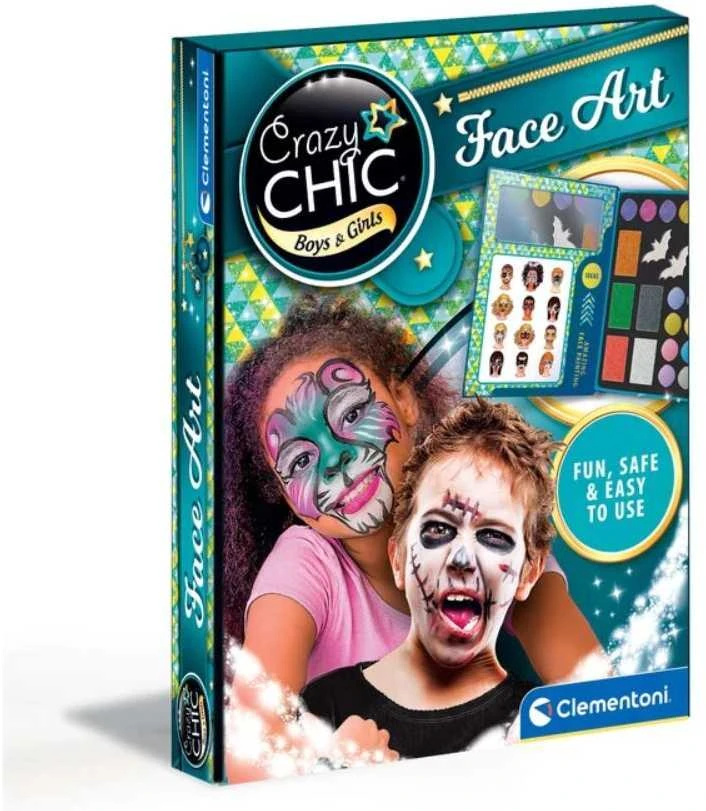 Clementoni makiažo rinkinys - Crazy Chic "Face Art"