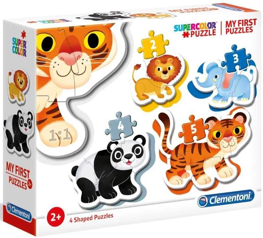 Clementoni Dėlionė 14 vnt. - "Mano pirmoji dėlionė" - Laukiniai gyvūnai