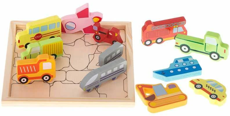 Medinė dėlionė - rask tinkamą vietą Transportas