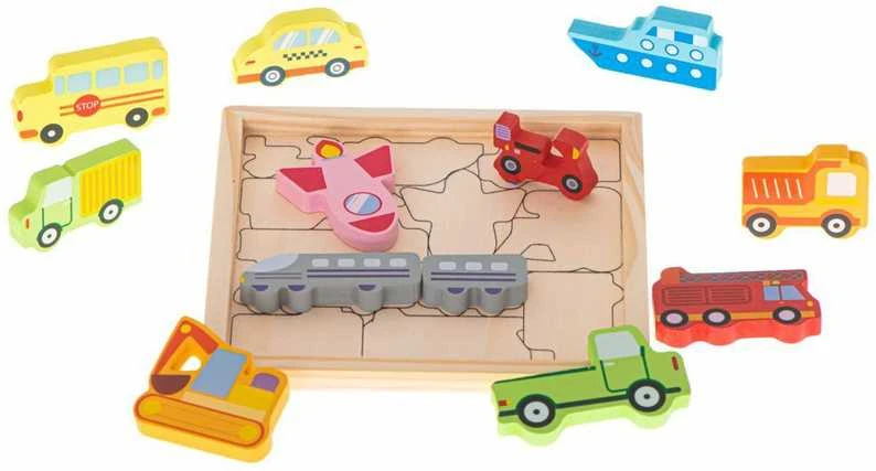 Medinė dėlionė - rask tinkamą vietą Transportas