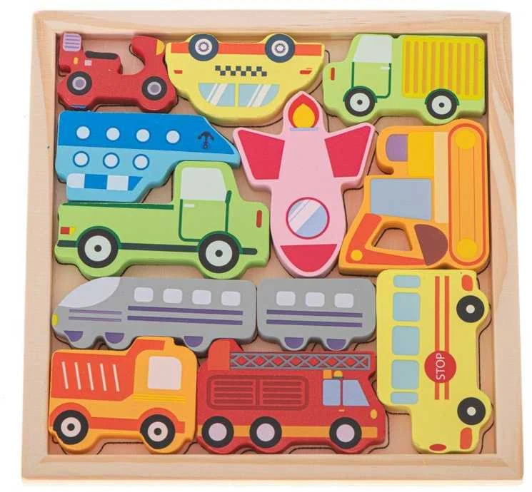 Medinė dėlionė - rask tinkamą vietą Transportas
