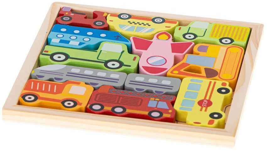 Medinė dėlionė - rask tinkamą vietą Transportas