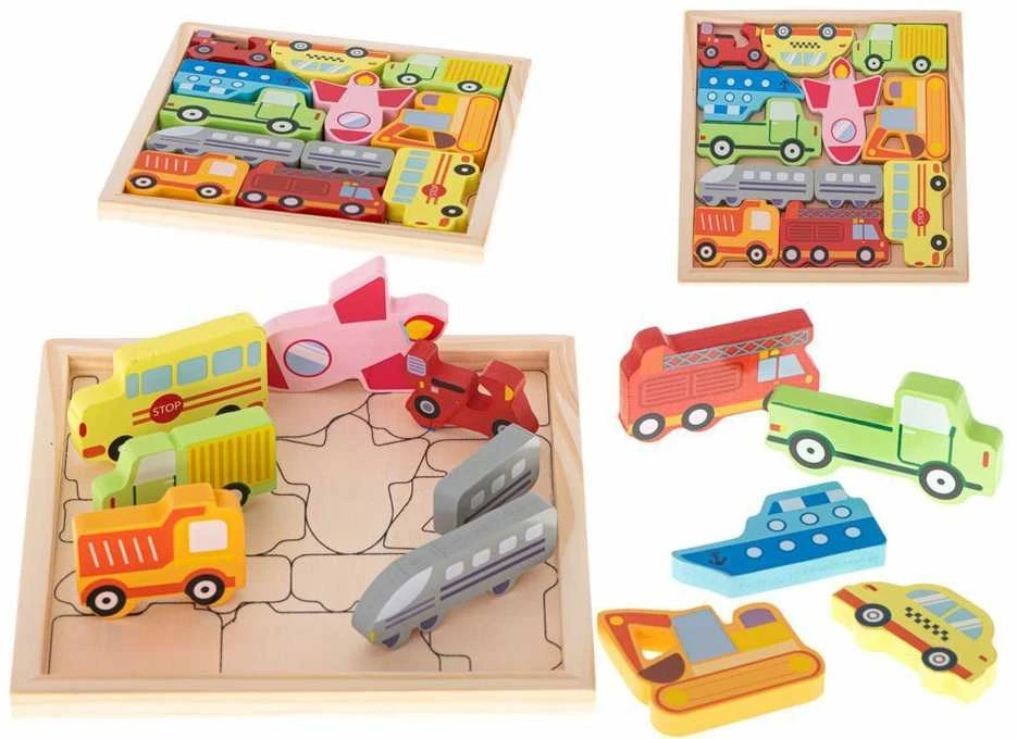 Medinė dėlionė - rask tinkamą vietą Transportas