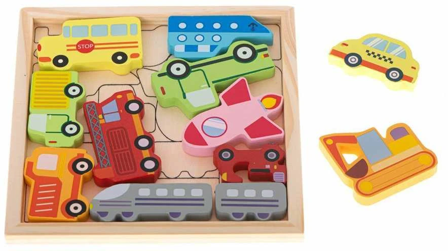 Medinė dėlionė - rask tinkamą vietą Transportas