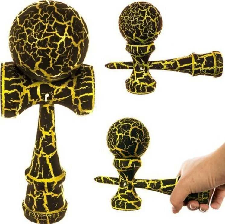 Iso Trade „KENDAMA“ Medinis įgūdžių žaidimas - Auksinis
