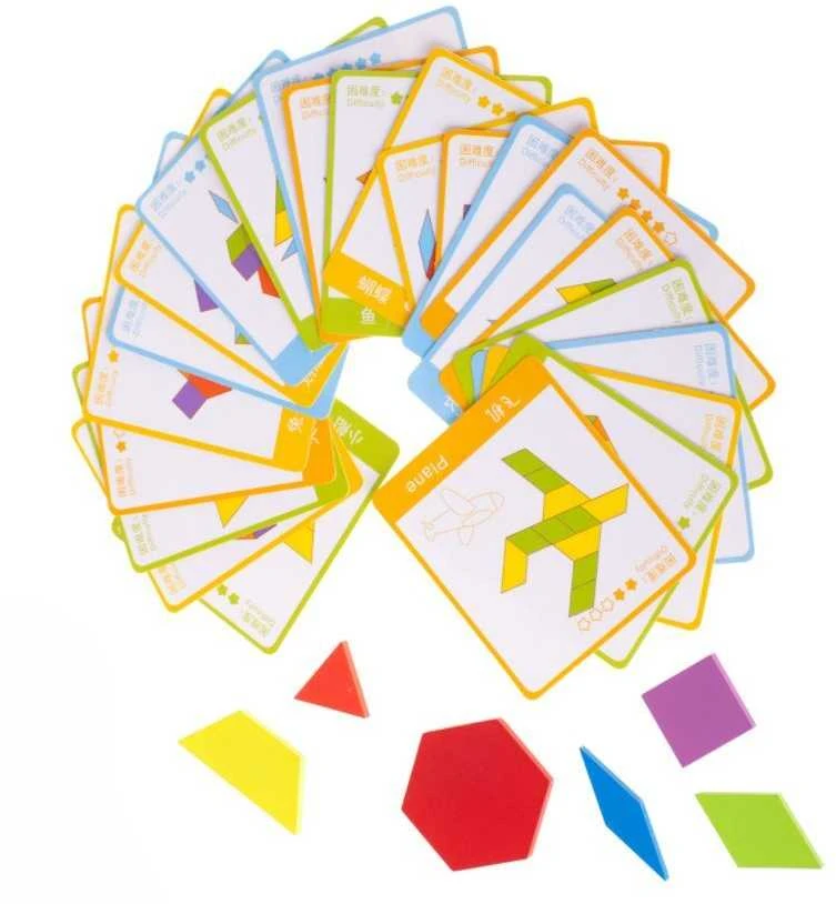 Medinė Montessori dėlionė - spalvotos formos