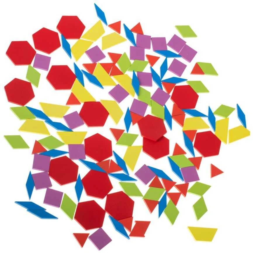 Medinė Montessori dėlionė - spalvotos formos
