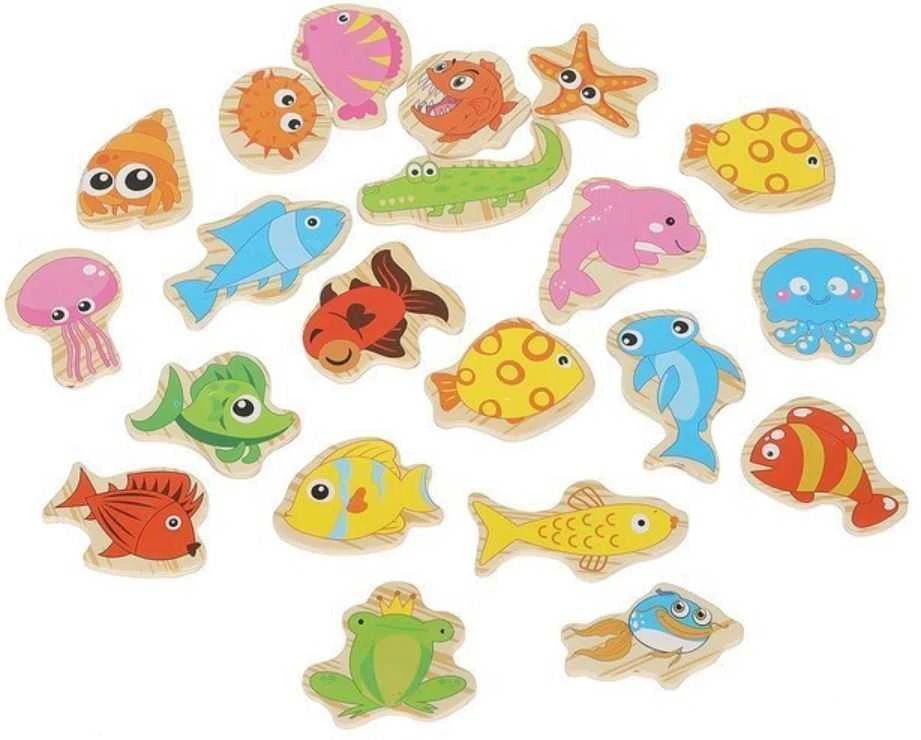 Kruzzel ISO TRADE Žaidimas „Žvejyba“ magnetinis, 22 vnt.
