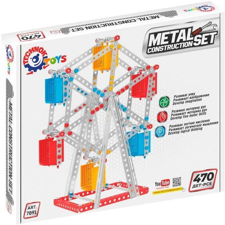 Technok konstruktorius metalinis 470 det. 7891