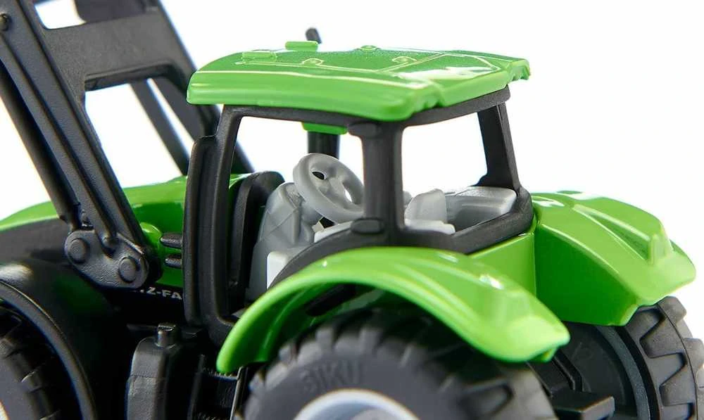 Metalinis SIKU traktorius 1394 - DEUTZ-FAHR su priekiniu krautuvu