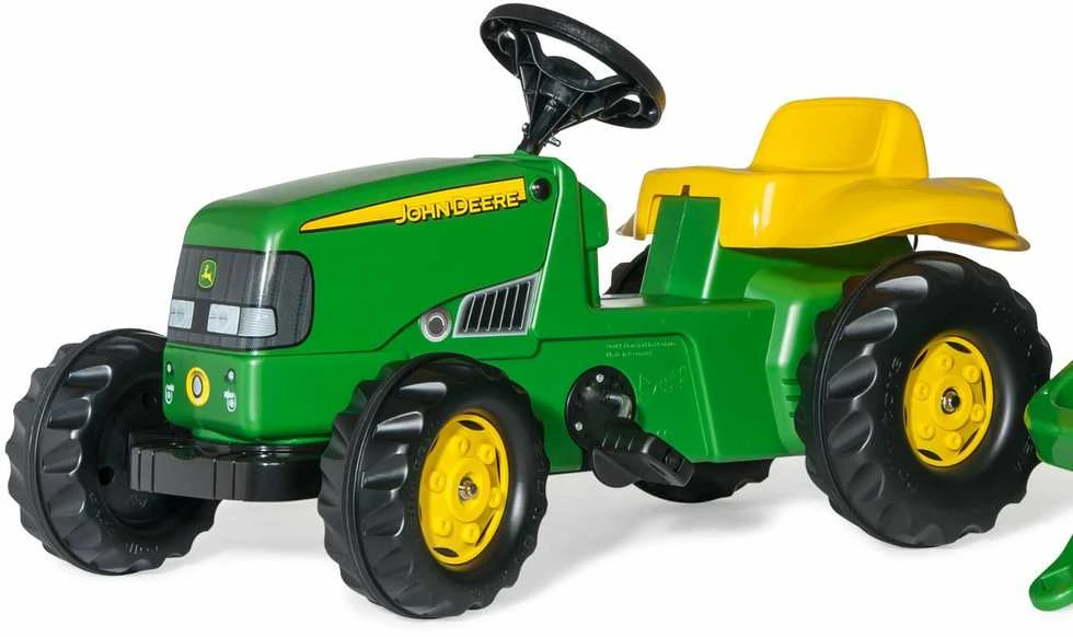 Rolly Toys „Rolly Toy Rollykid“ traktorius pedalams John Deere su 2–5 metų priekaba