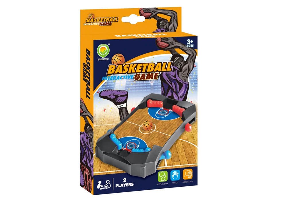 Lean Toys Basketball Mini krepšinio arkadinis žaidimas juodas
