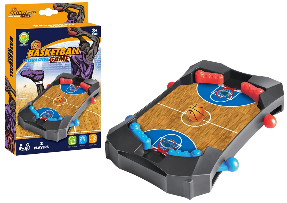 Lean Toys Basketball Mini krepšinio arkadinis žaidimas juodas