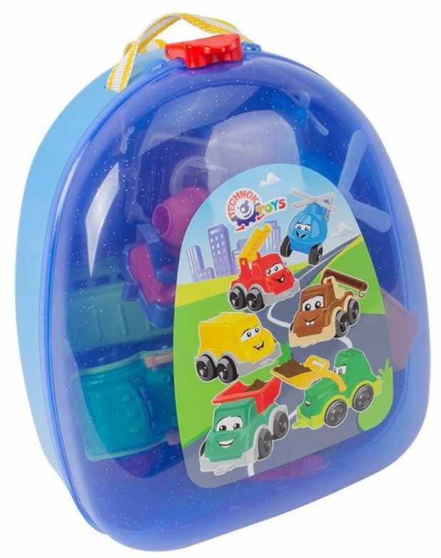 Technok mini mašinėlių rinkinys kuprinėje