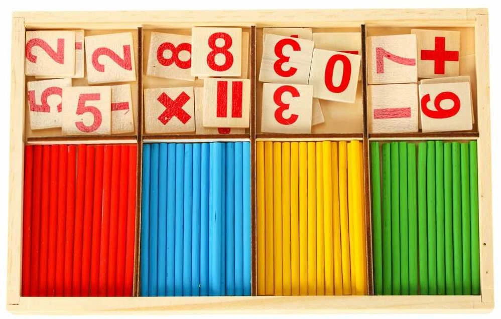 Adamigo Montessori edukacinis rinkinys skačiavimo mokymuisi, medinis