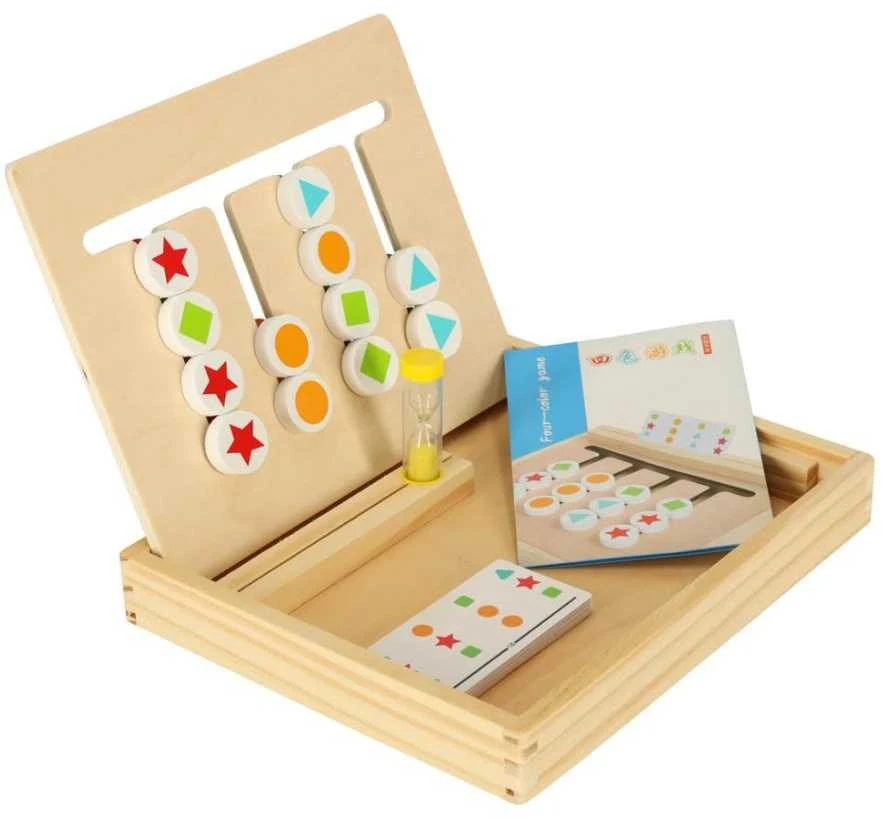 Montessori medinis loginis žaidimas spalvos