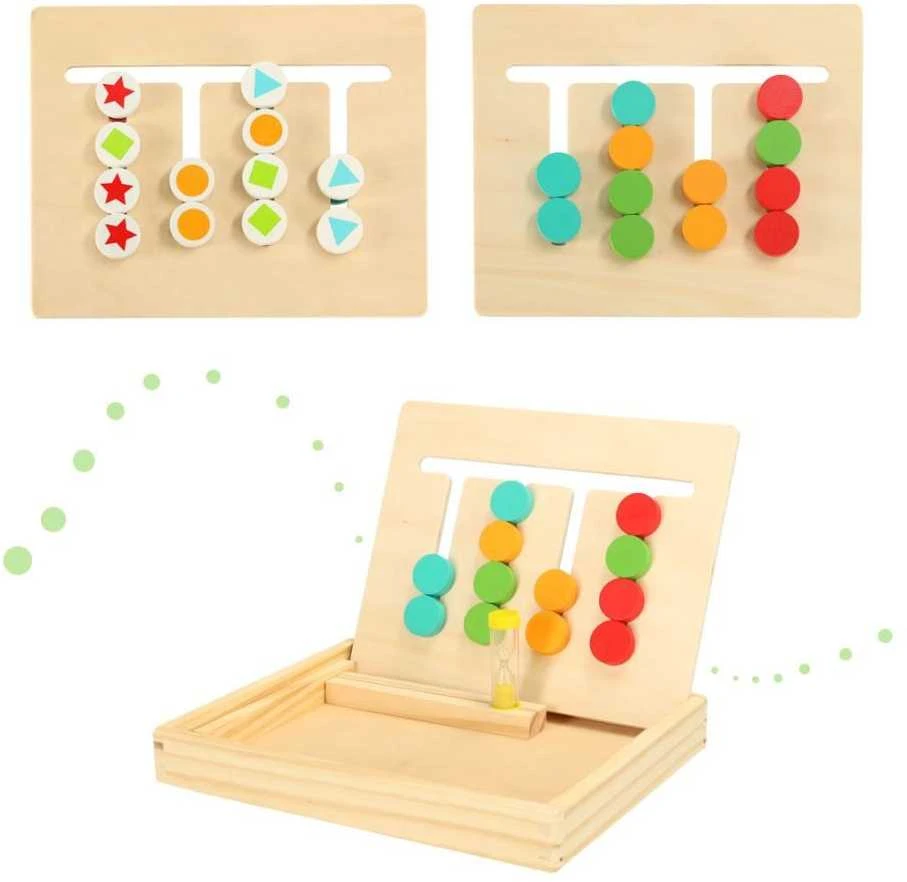 Montessori medinis loginis žaidimas spalvos